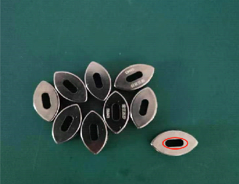 五金件中間的孔間距檢測(cè)方案